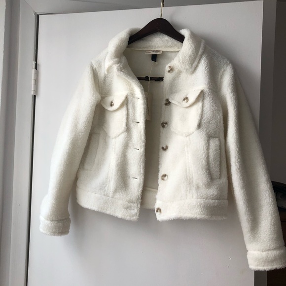 Jackets & Blazers - NWT Teddy comfy off white jacket coat